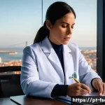 Home 20 소방안전관리사 시험 중점 과목 분석 - **Prompt:** A focused Portuguese fire safety engineer, a woman in her late 30s with neatly tied-back...
